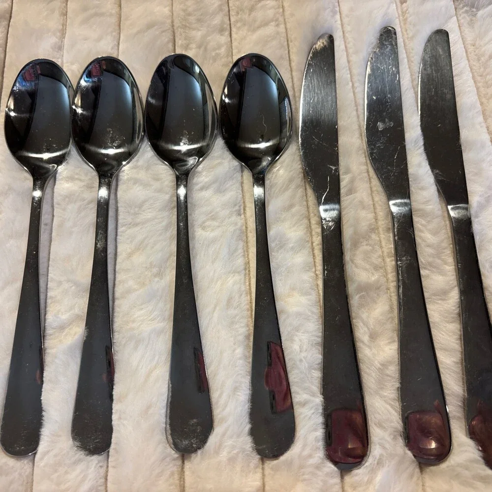 Cambridge Stainless flatware NEVADA A-20 Replacements 4 Tablespoons 3 Knives Lot